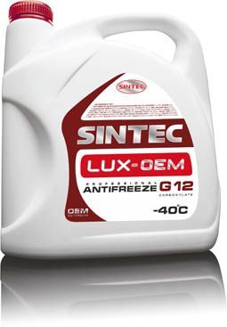 Антифриз SINTEC LUX G12+ 5кг красный