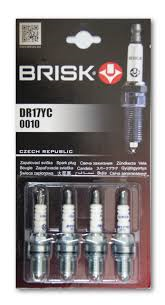 Свеча BRISK DR17YC ГАЗ, УАЗ дв.40524, 40904 Е-3 (4шт./к-т) ключ на 16 (аналог АУ14ДВРМ 0, 7)