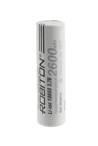 Аккумулятор Robiton 18650 2600mAh LI186NP2600LT 35A низкотемпературный (от -40 до +60С) без защиты РК1 18х65,  17652