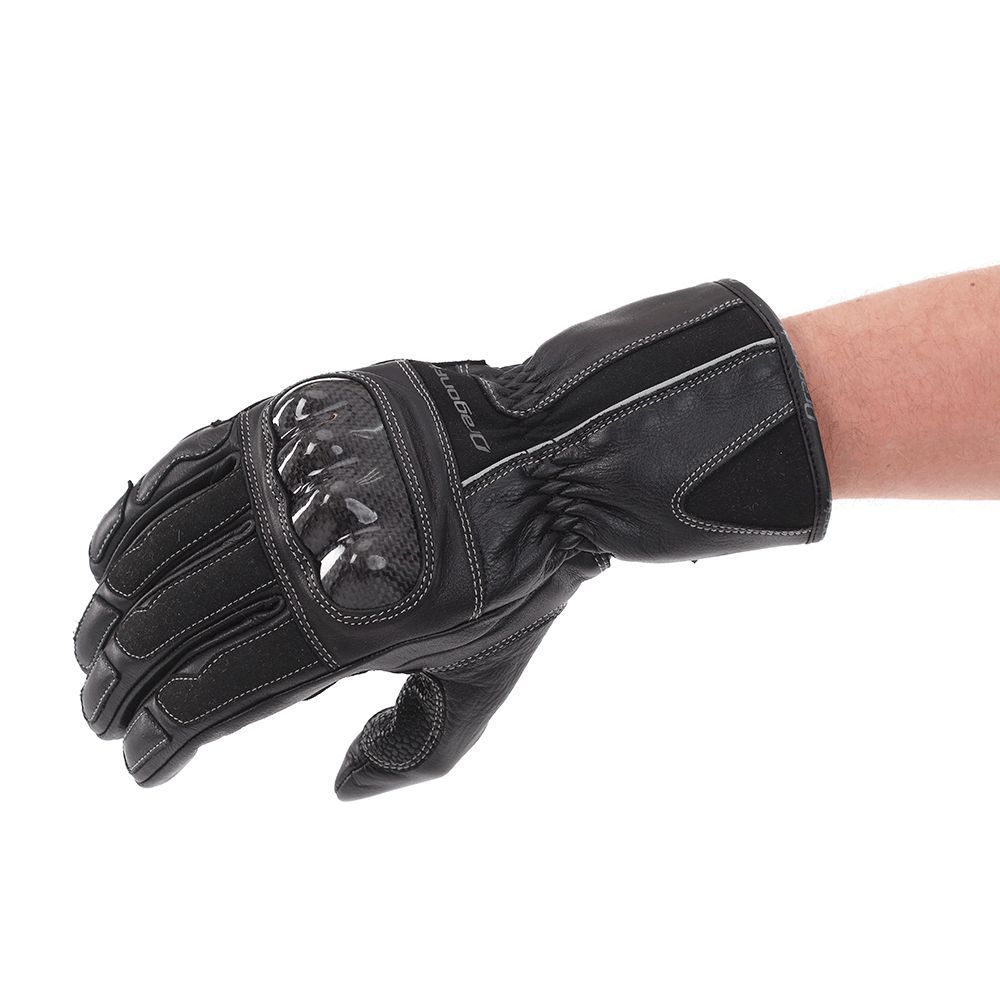 Перчатки DF HIGHWAY Carbon Black кожаные 2XL