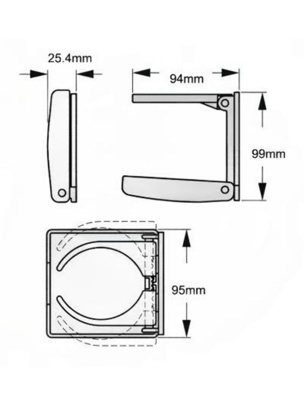 Держатель емкости серый RTA54093GR