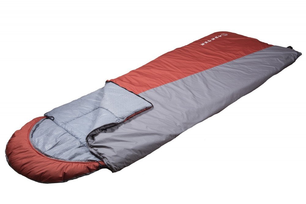Спальный мешок "Эксперт"(-20С, тк.Дьюспо) цвет Серый/Терракотовый