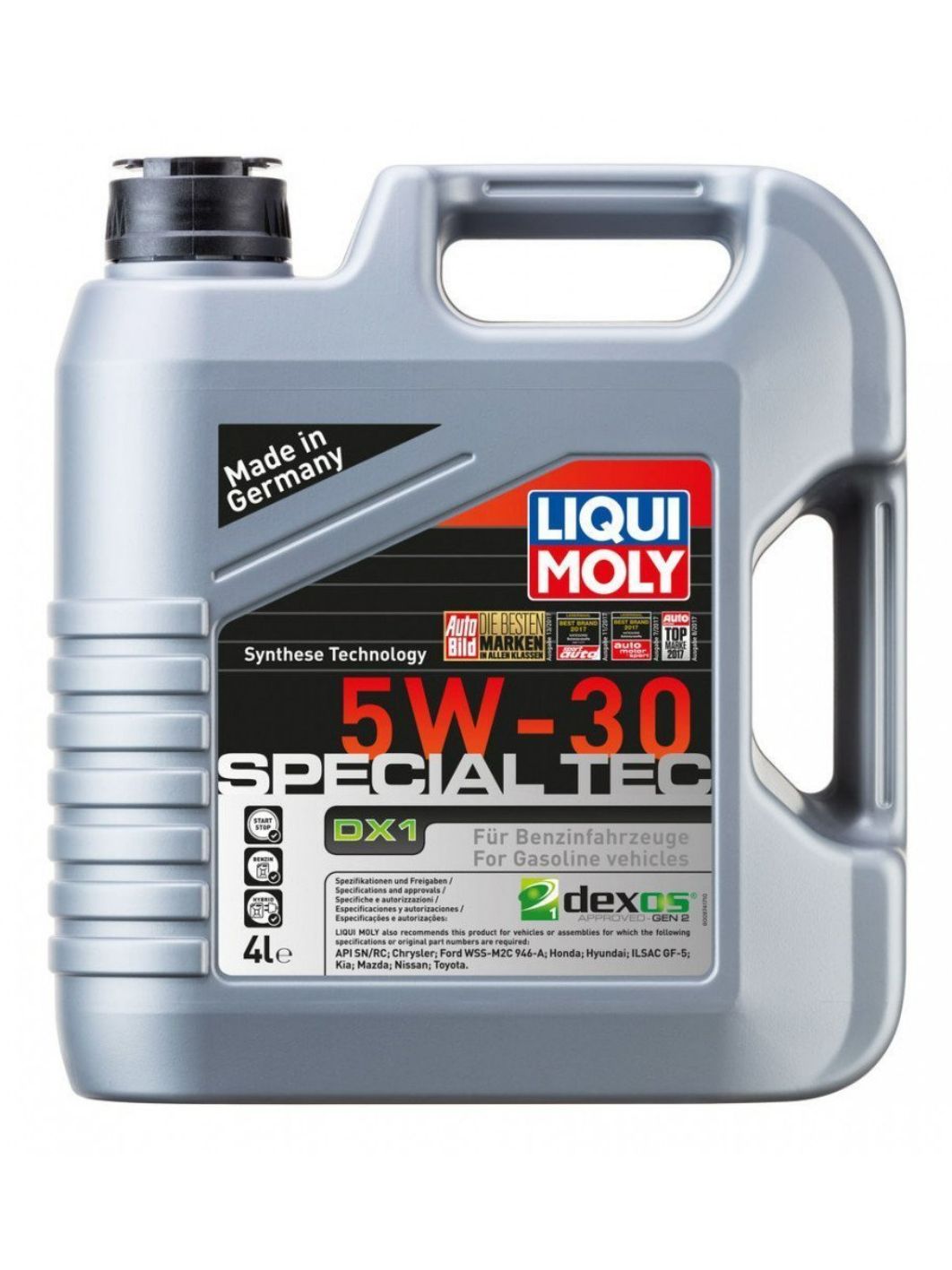LIQUI MOLY "Special Tec DX1" 5W30 4L синтетическое моторное масло 20968
