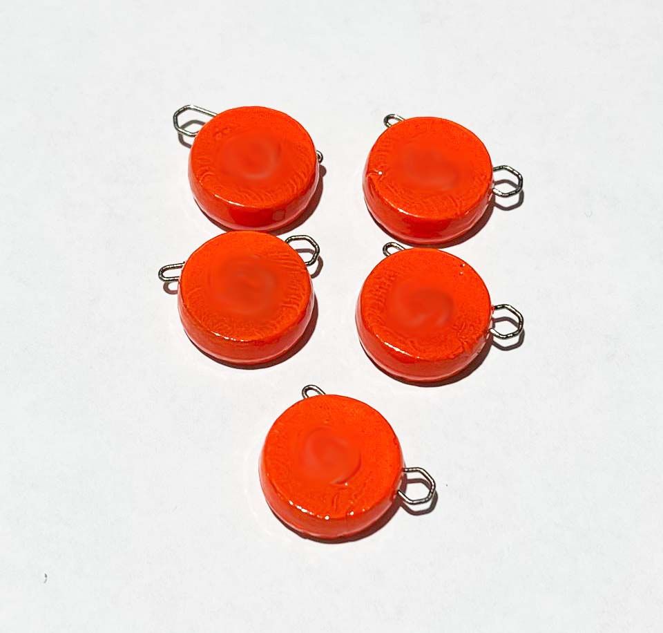 Таблетка разборная оранжевая флюоресцетная 12г,  Заст.d-0, 8мм 5шт/уп