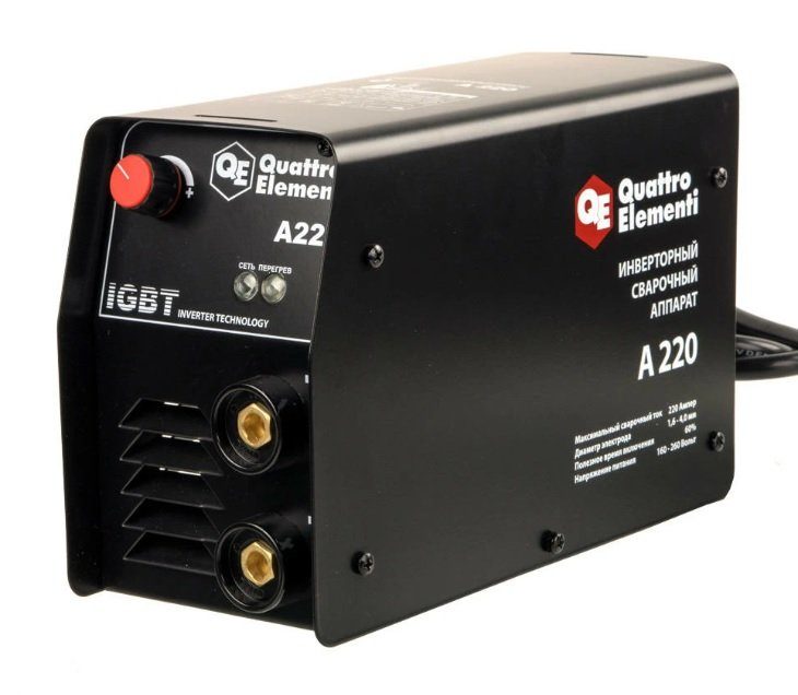 Аппарат сварочный инверторный QE A220 электрод (220А,  Ø1.6*4.0мм) (248-535)