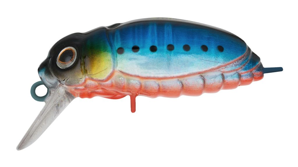Воблер Крэнк Strike Pro Beetle Buster 40,  40 мм,  5, 7 гр,  Загл. 0, 2м.-0, 7м.,  Плавающий,  цвет: A234-SBO-LU Blue Back Silver OB Fluo,  (EG-174F#A234-SBO)