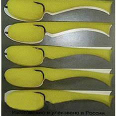 Рыбка поролоновая желтая 100мм,  Кр.№1/0 Owner,  5шт/уп