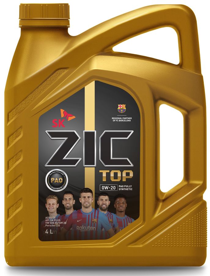 ZIC TOP 0W20 LS 4L синтетическое моторное масло