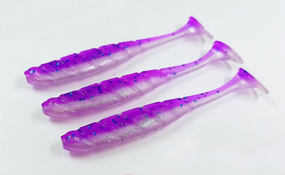 Силиконовая приманка RUMBA 7, 5"(190 мм) уп.3 шт.#026 Shiny Violet