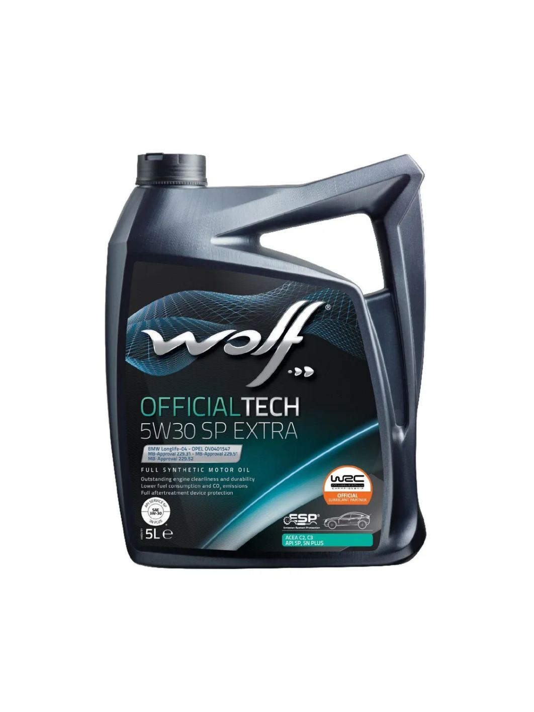 WOLF OFFICIALTECH 5W30 C3 SP EXTRA 4л синтетическое моторное масло