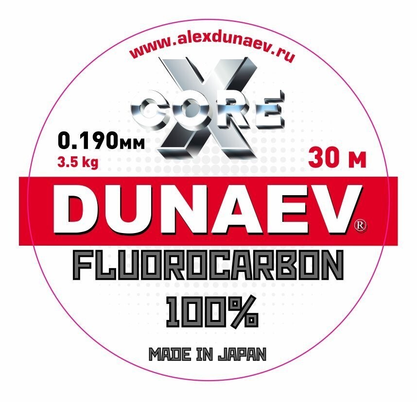 Леска Dunaev Fluorocarbon 0.190мм 30м 
