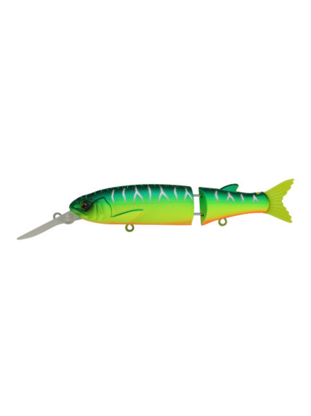 Воблер Составной Strike Pro Glider-X 105L,  105 мм,  14, 4 гр,  Загл. 1, 5м.-3, 5м.,  Нейтральный,  цвет: A223S-RP Pearl Mat Tiger,  (EG-157L-SP#A223S-RP)