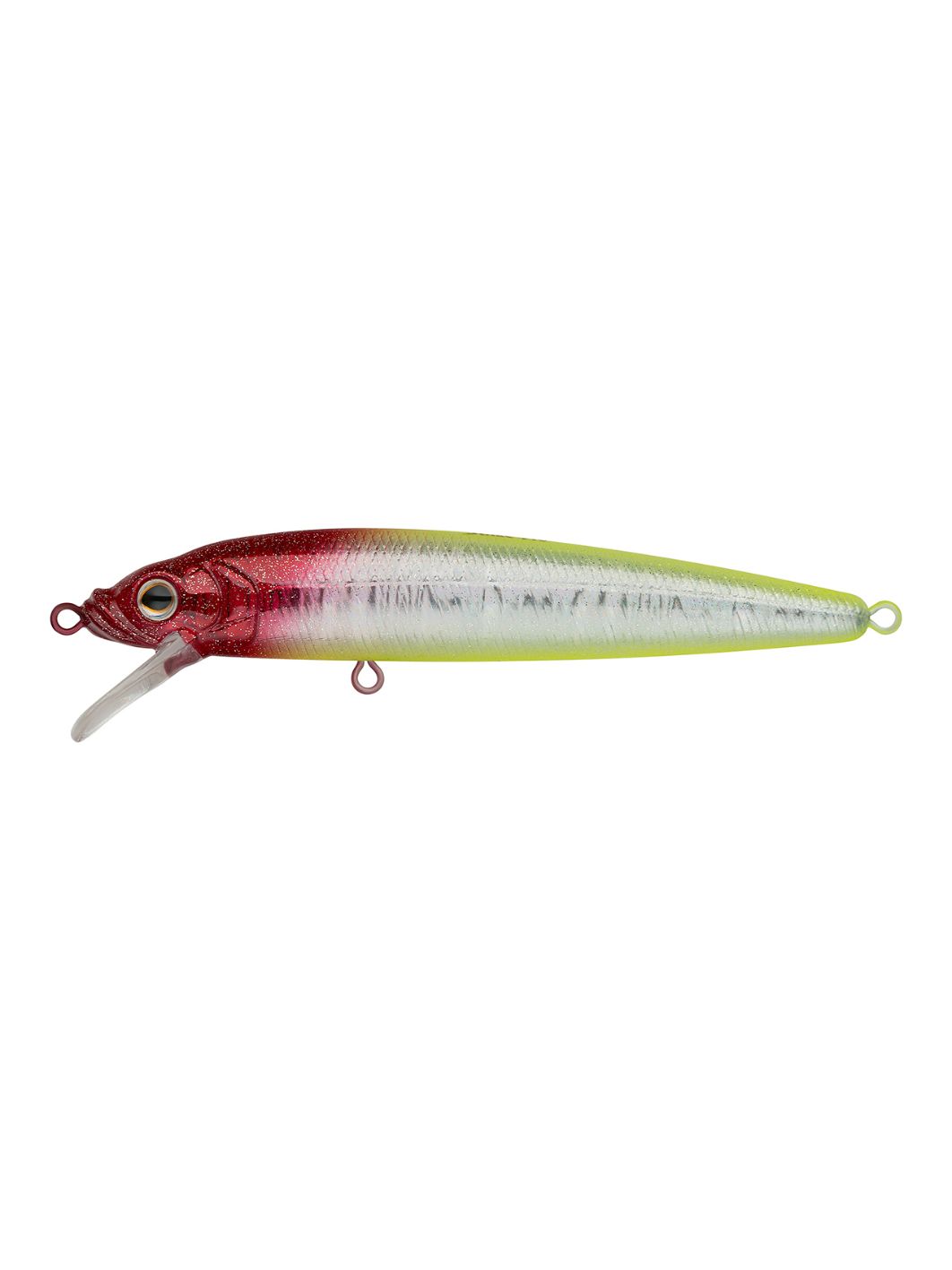 Воблер Минноу Strike Pro Alpha Minnow 115,  115 мм,  12, 5 гр,  Загл. 0, 6м.-1, 6м.,  Плавающий,  цвет: X10-SBO Clown Silver,  (EG-033F#X10-SBO)