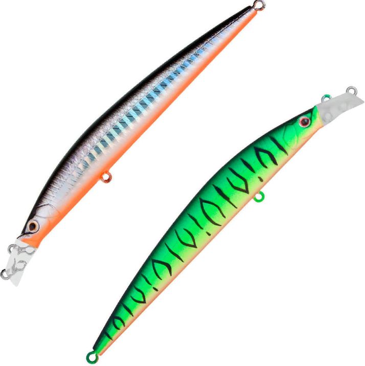 Воблер Минноу Strike Pro Top Water Minnow 110,  110 мм,  10, 5 гр,  Загл. 0, 2м.-0, 7м.,  Плавающий,  цвет: GC01S/A70-713S,  (JL-166F#GC01S/A70-713S)