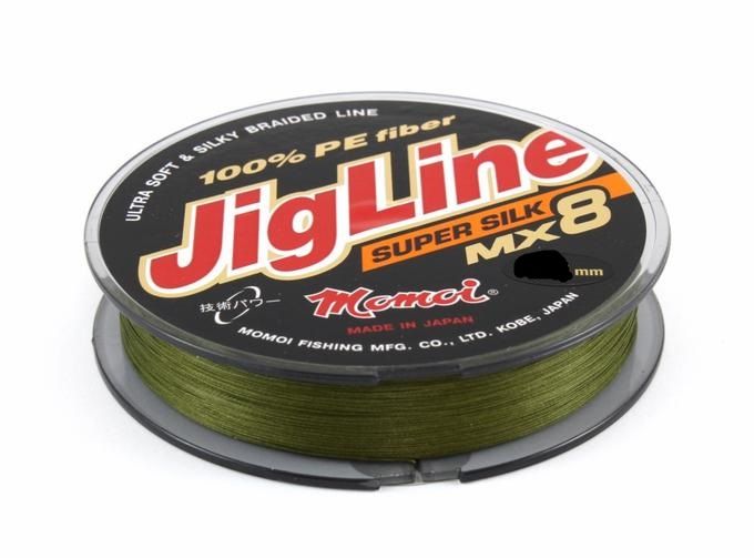 Шнур JigLine MX 8 Super Silk 0, 08 мм, 6, 2 кг, 100 м хаки