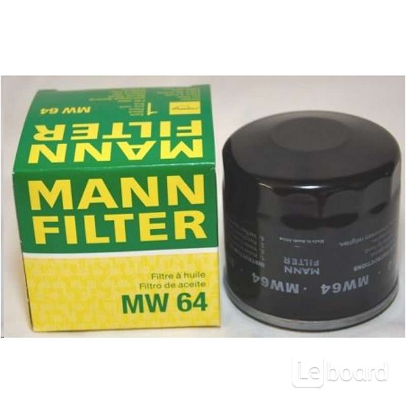 Фильтр масляный MANN MW64 (Аналог HF303/HF204/W67/1 Мото)