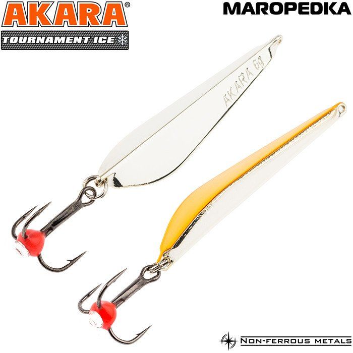 Блесна зимняя Akara Tournament Ice Maropedka 45 6 гр. Sil/Go