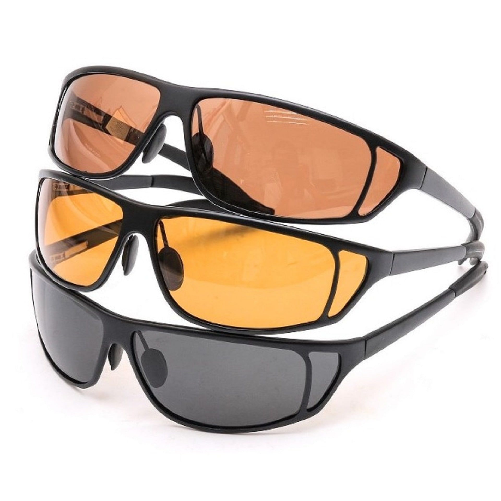 Очки поляризационные AQUATIC в титановая оправа (цв.линз жёлтый)