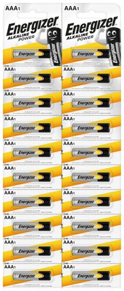 Батарейка LR3 (AAA) BL1 алкалиновая Alkaline Power Energizer (1шт.) E300140400/мототехника/