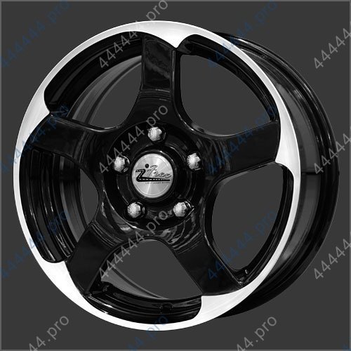 Литой диск iFREE Коперник 6.5x15/4x100 D67.1 ET43 блэк джек комплект 4шт.