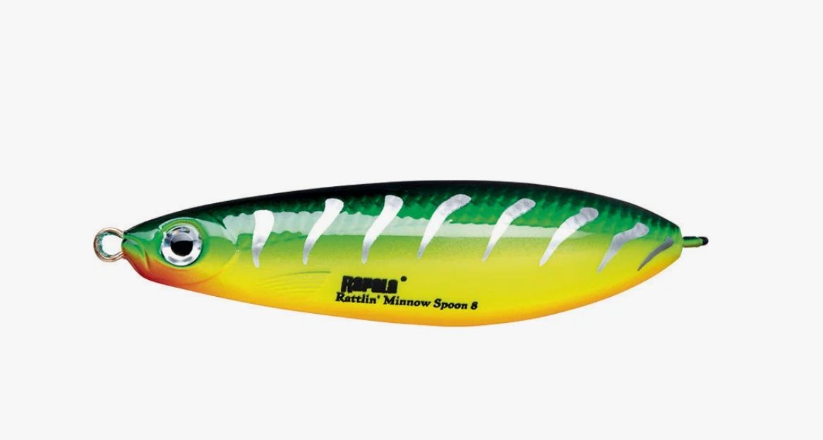 Блесна незацепляйка Rapala Minnow Rattlin Spoon 08 /FRB