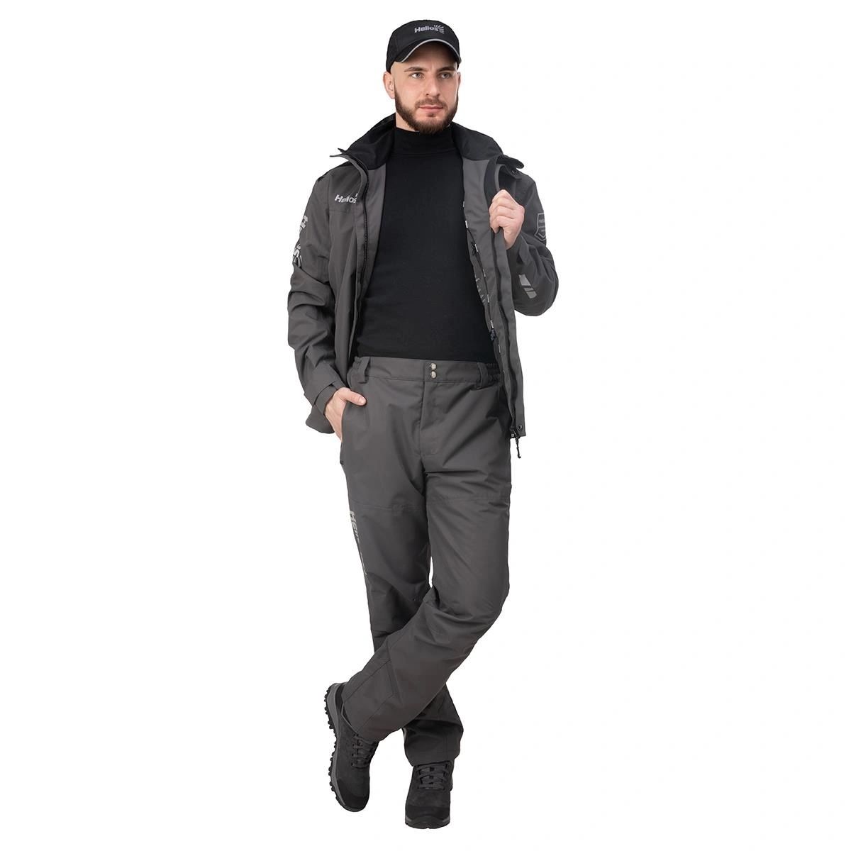 Костюм мембранный BERG PRO графит 15/15К р.3XL (T-KBP-3XL-56/182-GR) Helios