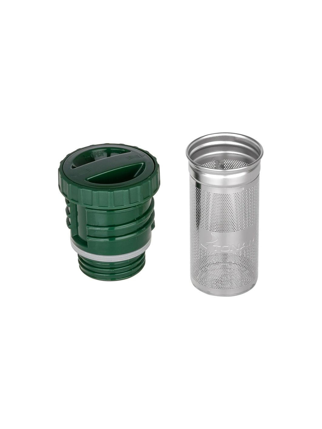 Термос TONAR 1600 ML с ситечком зеленый (2 крышки-кружки) (HS.TM-059-G)