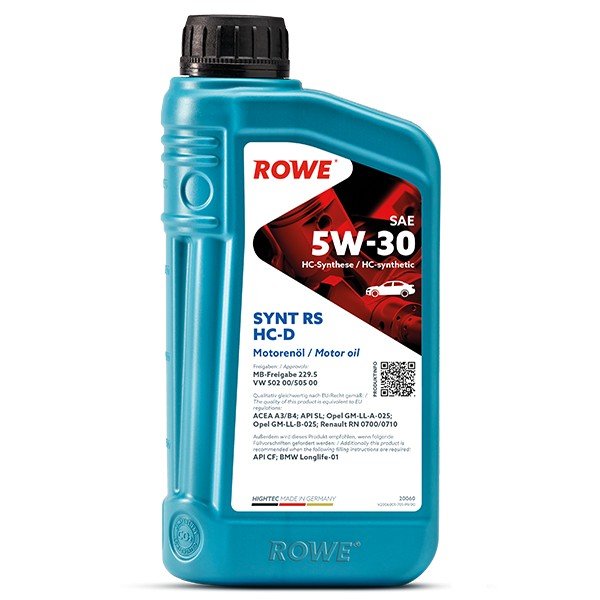 ROWE  HIGHTEC SYNT RS SAE 5W30 HC-D 1L синтетическое моторное масло