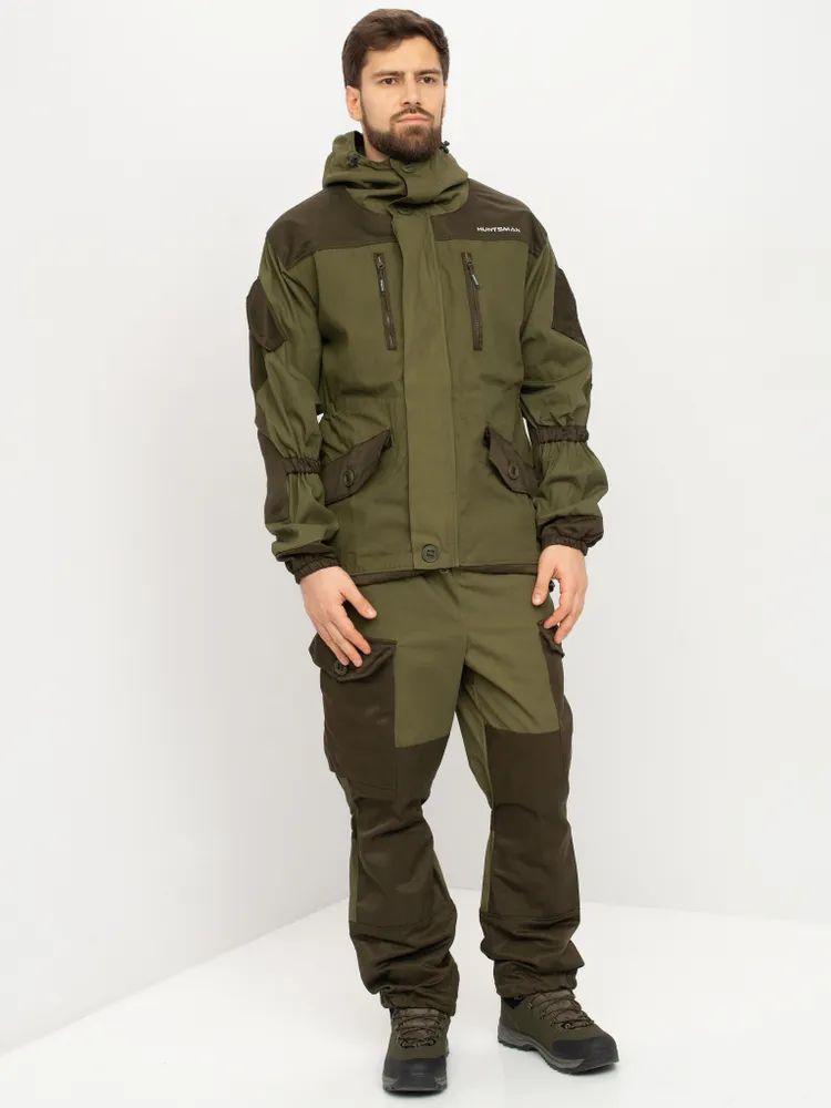 костюм демисезонный горка-5 цвет зеленый ткань палатка/ грета (размер: 48-50, рост: 170-176) м