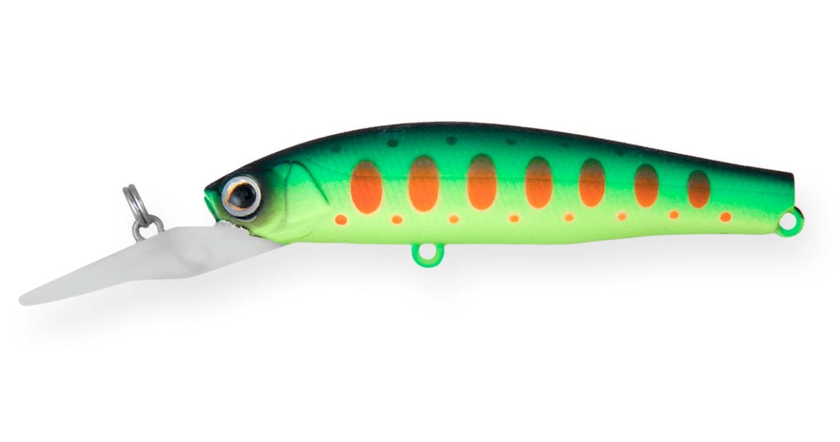Воблер Минноу Strike Pro Solid Tail Deep 66 S,  66 мм,  7, 2 гр,  Загл. 0, 5м.-2, 5м.,  Тонущий,  цвет: A209S Acid Mat Char,  (JS-256#A209S)