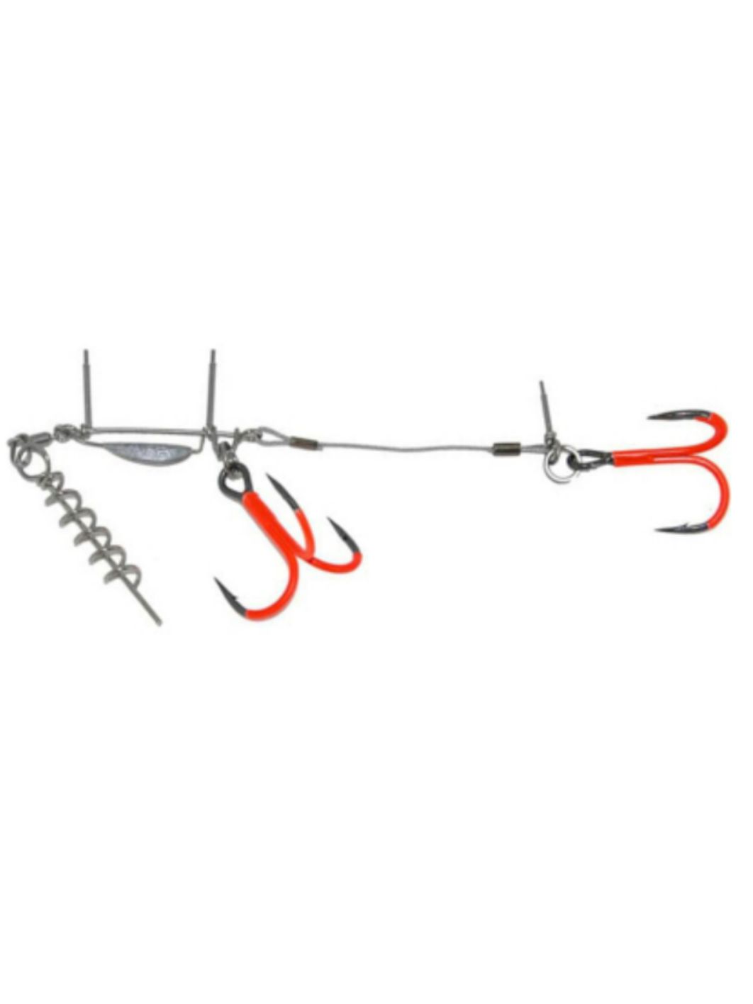 Оснастка стингер BKK для силикона BB Trigger 21-UVO (Stinger Rig) (A-EU-0121) #3/0 (1шт)