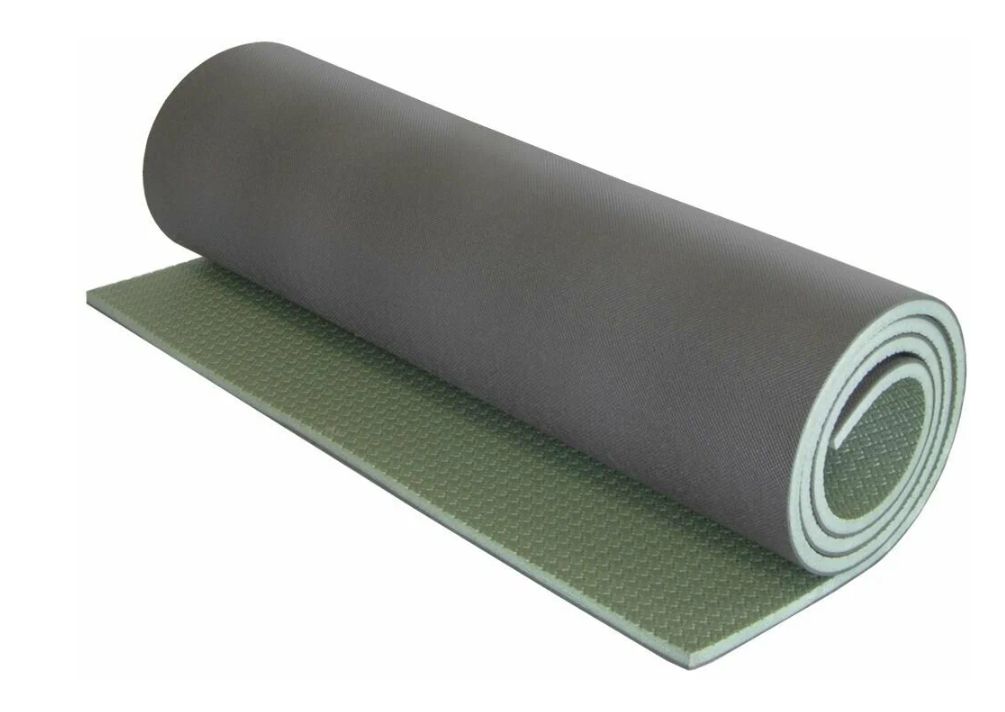 Коврик туристский 180х60х1, 0 хаки/т.сер