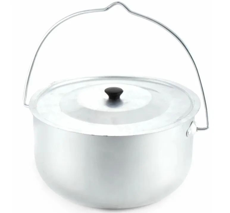 Котелок костровой "СЛЕДОПЫТ",  3 л цилиндрический,  алюм.