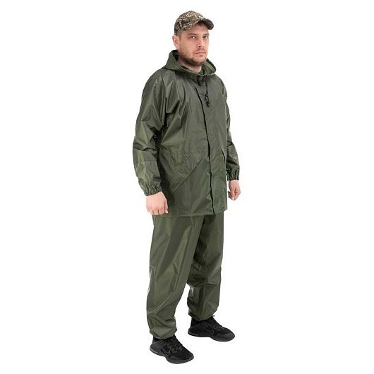 Костюм ветровлагозащитный Походный,  цв.зеленый PU 5000 р.56 (T-KS-VVZ-3XL-PU5-002) Helios