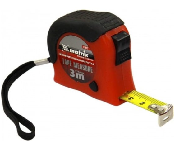 Рулетка 5м*19мм Double fixation MATRIX (310569)