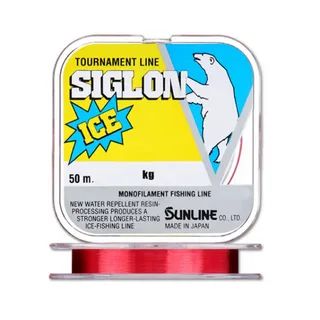 Монолеска SUNLINE Siglon ICE FISHING 50M красная #1.5/0.205mm 