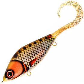 Воблер Джеркбейт Strike Pro Guppie Jr,  110 мм,  70 гр,  Загл. 0, 5м.-3, 0м.,  Тонущий,  цвет: CWC007 Golden Ridgeback,  CWC,  (EG-208A#CWC007)