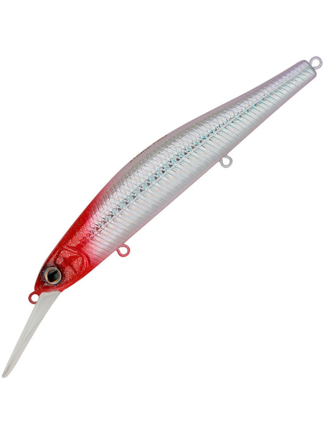 Воблер Минноу Strike Pro Inquisitor MDR 110SP,  110 мм,  17, 3 гр,  Загл. 1, 0м.-2, 5м.,  Нейтральный,  цвет: 022PPP-713 Redhead Silver,  (EG-193BXL-SP#022PPP-713)