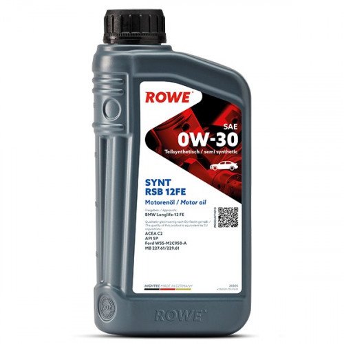 ROWE  HIGHTEC SYNT RSB 12FE SAE 0W30 1L полусинтетическое моторное масло