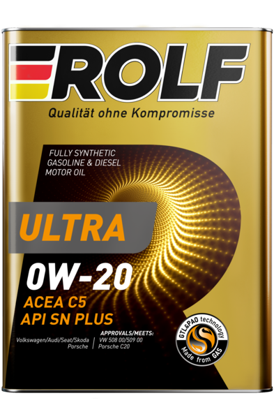 ROLF Ultra 0W20 C5 SN Plus 4л синтетическое моторное масло