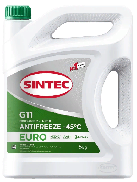 Антифриз SINTEC EURO G11 5кг зелёный