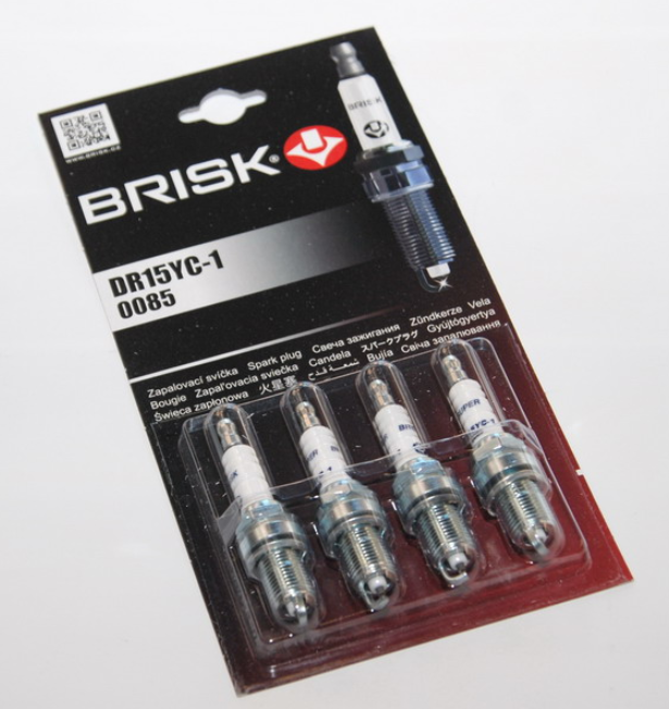 Свечи BRISK DR15YC-1 ВАЗ 2110 16кл.инж. (4шт.к-т)