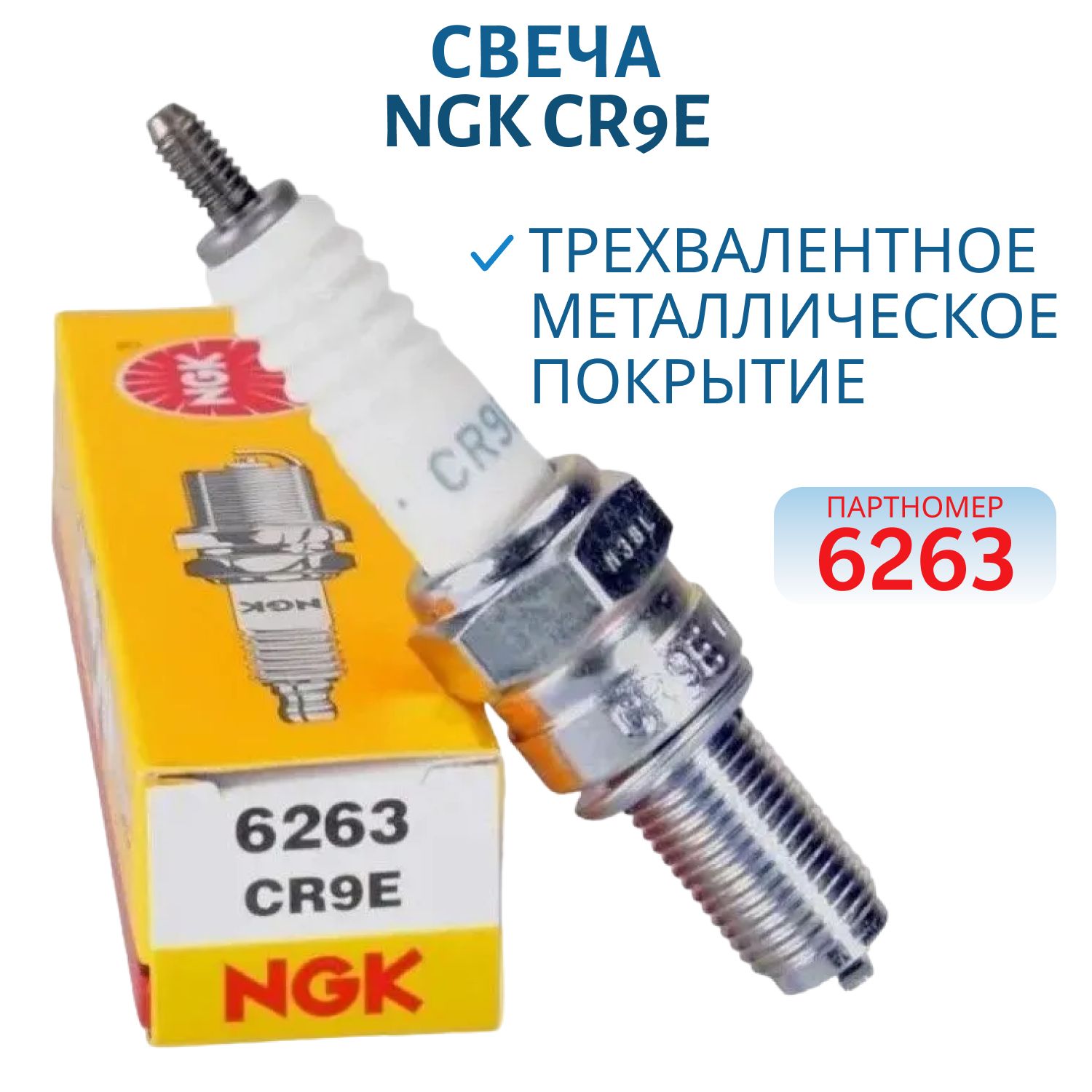 Свеча NGK CR9E 6263 