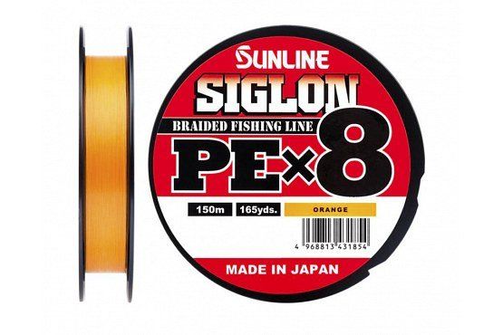 Шнур Sunline SIGLON PE×8 150M(Orange) #1.7/30LB
