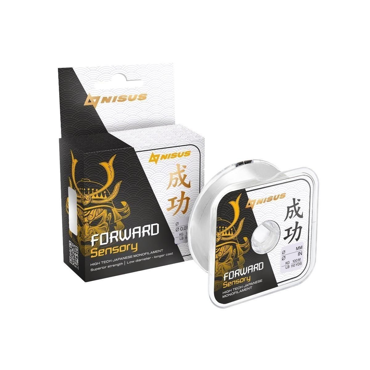 Леска FORWARD Sensory 0, 405mm/100m Nylon Transparent Nisus
