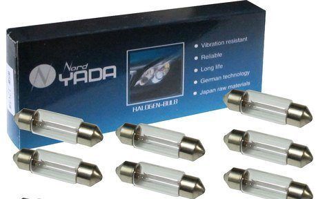 Автолампа 12-5 АС YADA подсветки салона (38мм) (1шт.) C5W SV8, 5