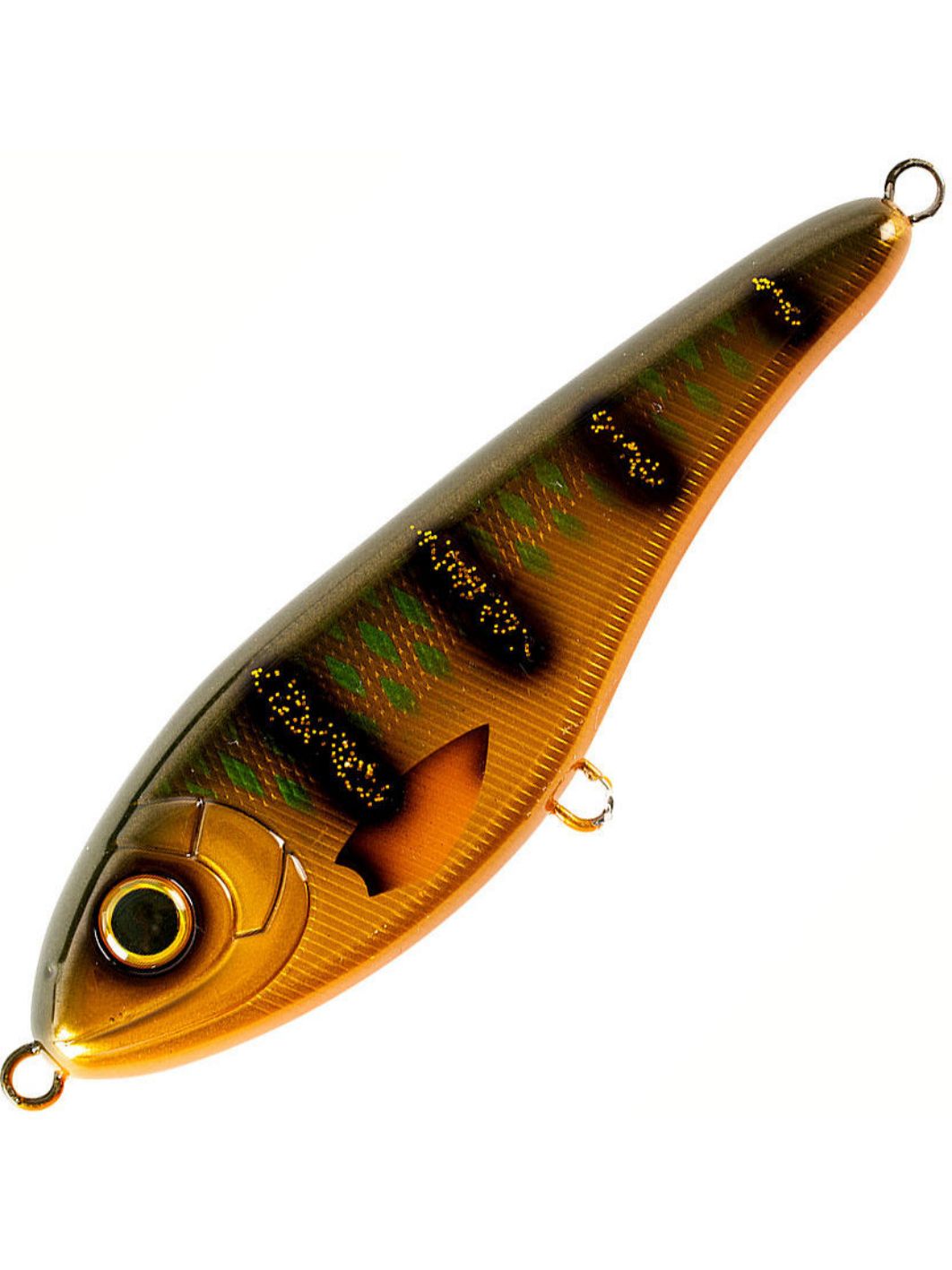Воблер Джеркбейт Strike Pro Buster Jerk Sinking,  150 мм,  75 гр,  Загл. 0, 5м.-4, 0м.,  Тонущий,  цвет: C753F-UV Olive Perch UV,  (EG-048#C753F-UV)