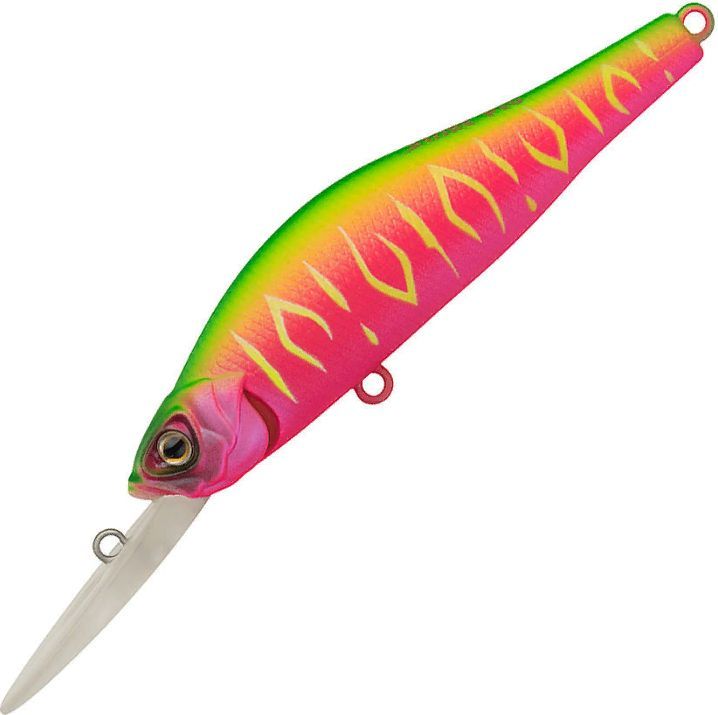 Воблер Минноу Strike Pro Archback Deep 80SP,  80 мм,  10, 8 гр,  Загл. 1, 5м.-4, 0м.,  Нейтральный,  цвет: A230S Watermelon Mat Tiger,  (EG-125AL-SP#A230S)