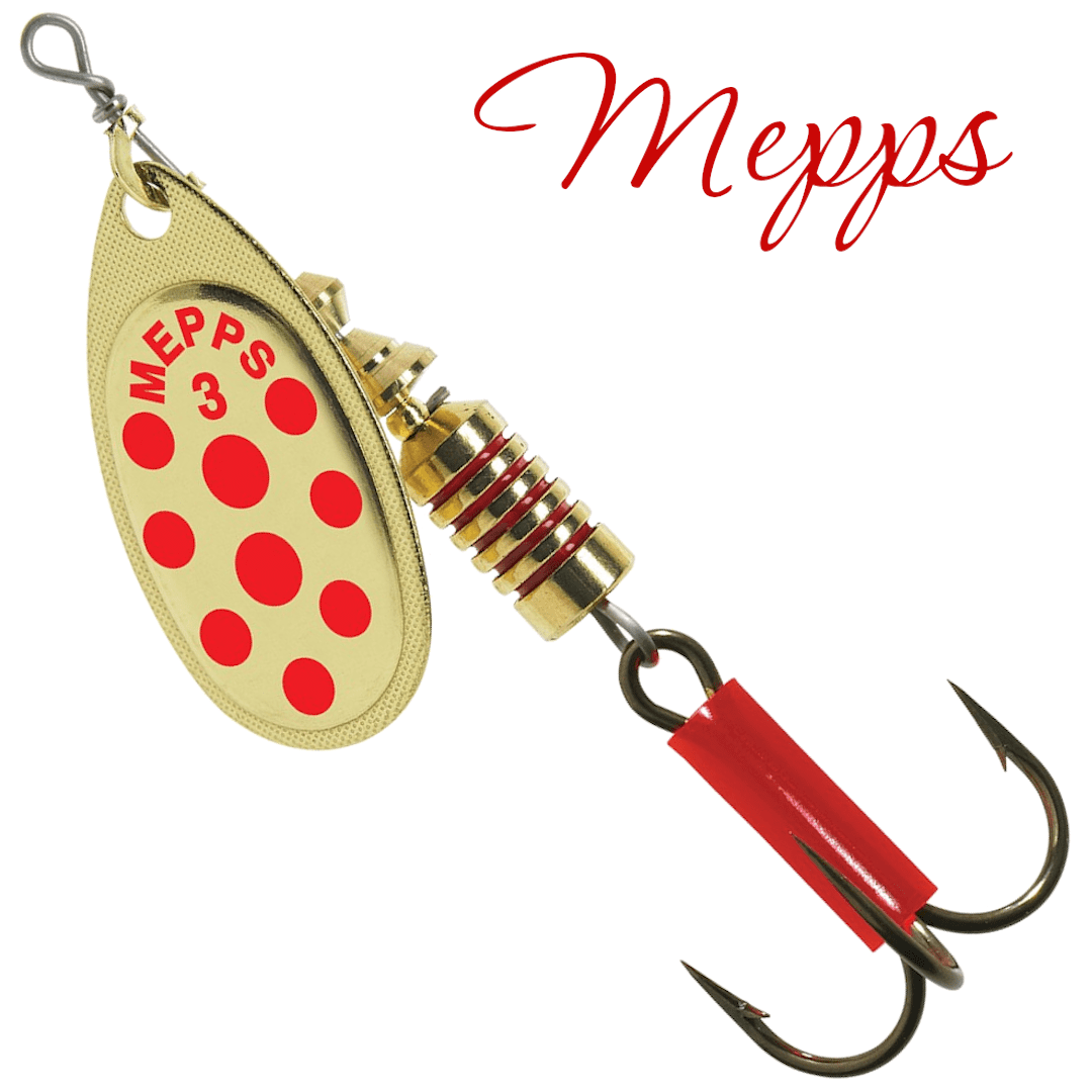 Блесна вращающ. MEPPS "Aglia PTS 3 Gold/Red dots