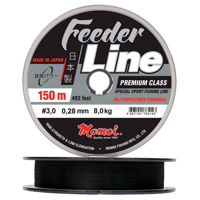Леска Feeder Line 0.23 мм 5, 5кг 150м черная (шт)